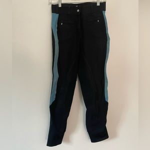 Dover Saddlery Navy Knee Patch Breeches